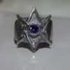 Unicursal Hexagram Ring - Dark Cast Studio