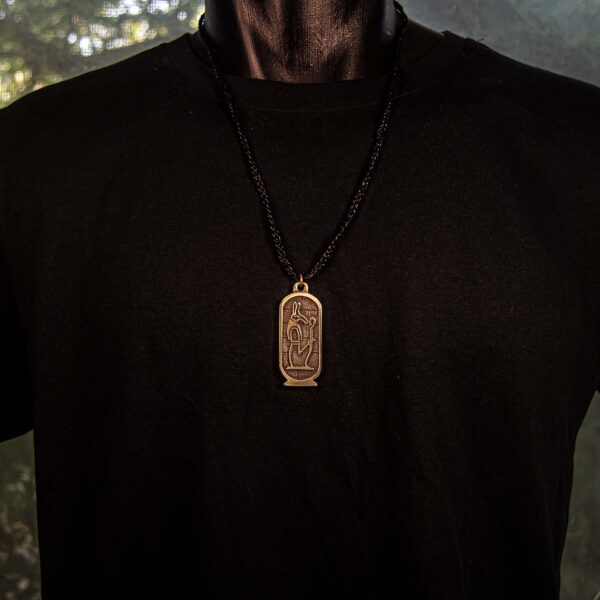 Seth Hieroglyph Kartusche Necklace - Dark Cast Studio