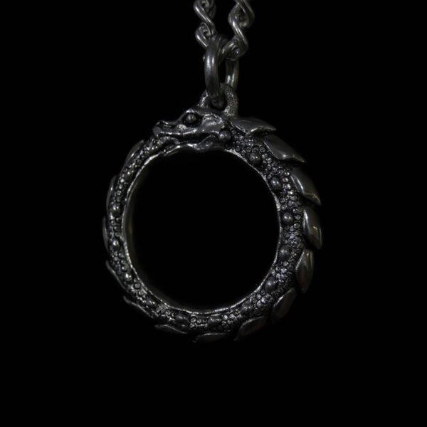 Ouroboros Dragon Necklace - Dark Cast Studio