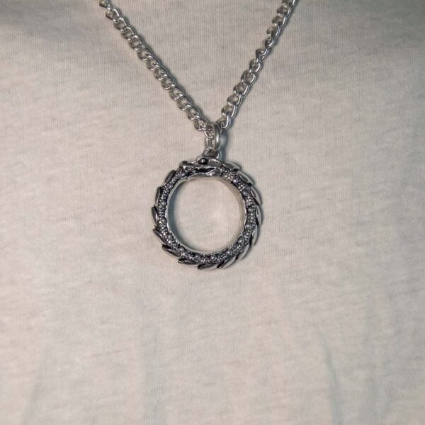 Ouroboros Dragon Necklace - Dark Cast Studio