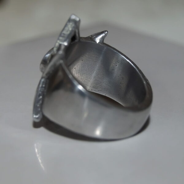 Unicursal Hexagram Ring - Dark Cast Studio