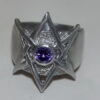 Unicursal Hexagram Ring - Dark Cast Studio