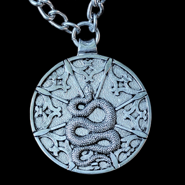 Gothic Serpent Medallion Dark Cast Studio