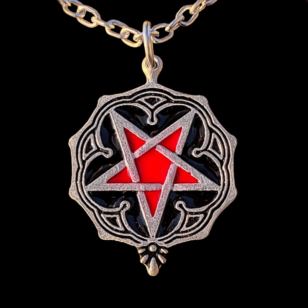 Inverted Pentagram Gothic Pendant - Dark Cast Studio