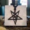 Lightning Bolt Satanic Pentagram - Dark Cast Studio