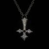 Inverted Cross Necklace - Dark Cast Studio