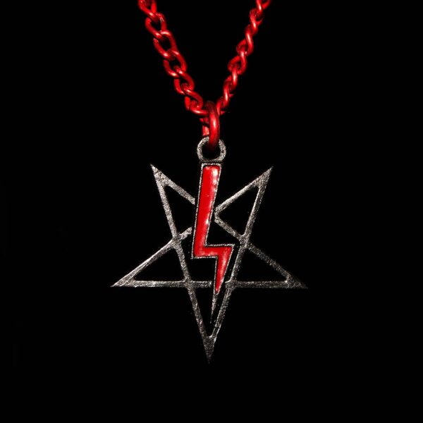 Lightning Bolt Satanic Pentagram - Dark Cast Studio