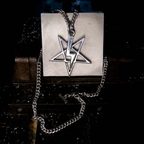 Lightning Bolt Satanic Pentagram - Dark Cast Studio