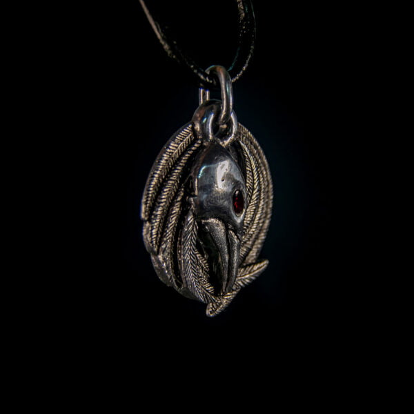 Nordic Raven Pendant Necklace - Dark Cast Studio