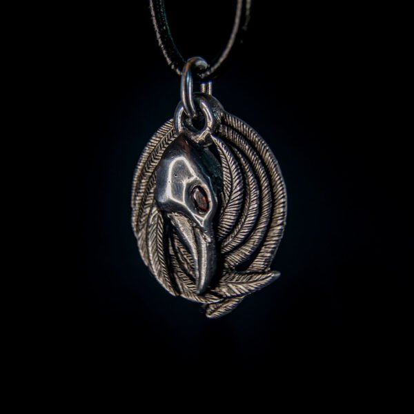 Nordic Raven Pendant Necklace - Dark Cast Studio