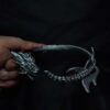 Short tailed dragon necklace choker - Dark Cast Studio