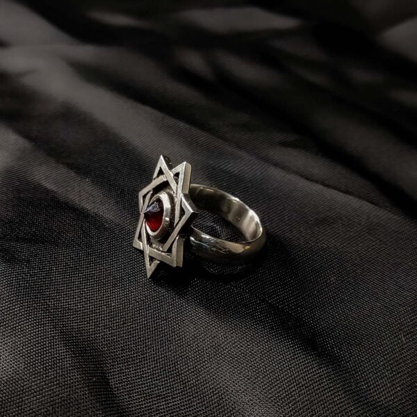 Star Of Babalon Ring - Dark Cast Studio