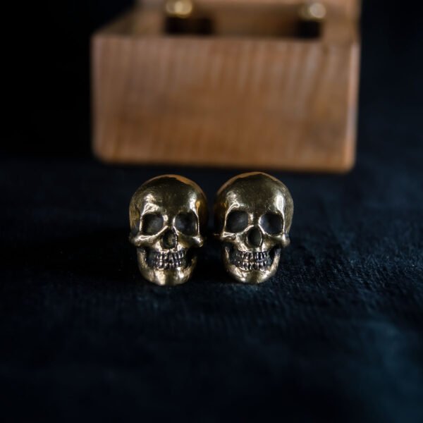 Skull Cufflinks - Dark Cast Studio