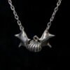 Jack'o Lantern With Bat Wings Necklace - Dark Cast Studio