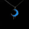 Melting Crescent Moon Glow In The Dark - Dark Cast Studio