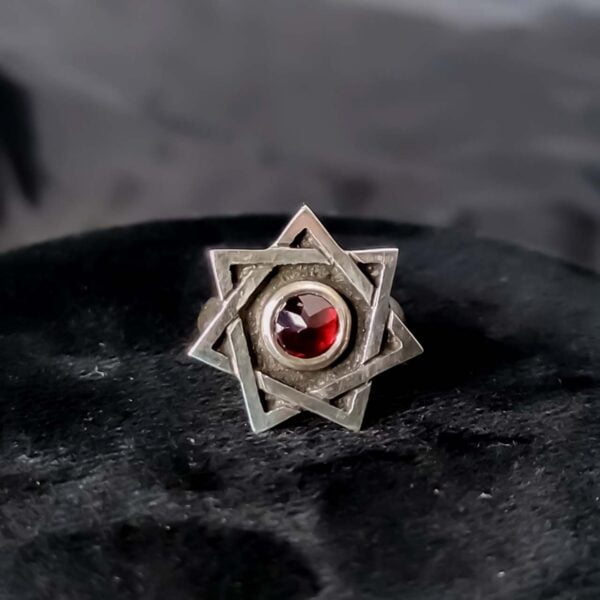 Star Of Babalon Ring - Dark Cast Studio