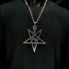 Big Lightning Bolt Satanic Pentagram - Dark Cast Studio