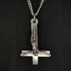 Big Inverted Crucifix Necklace - Dark Cast Studio