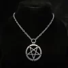 Satanic Inverted Pentagram Necklace - Dark Cast Studio