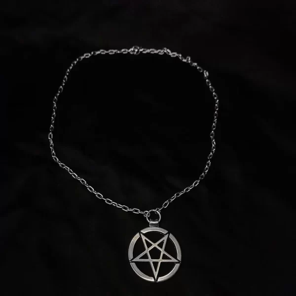 Satanic Inverted Pentagram Necklace - Dark Cast Studio