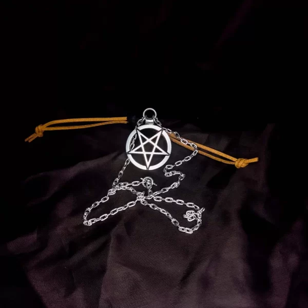 Satanic Inverted Pentagram Necklace - Dark Cast Studio