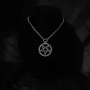 Satanic Inverted Pentagram Necklace - Dark Cast Studio