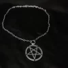 Satanic Inverted Pentagram Necklace - Dark Cast Studio