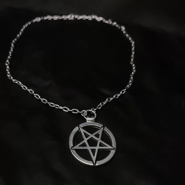 Satanic Inverted Pentagram Necklace - Dark Cast Studio